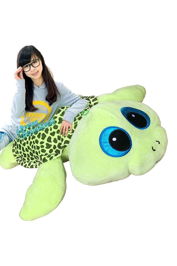 Sevimli Peluş Oyuncak Dev Kaplumbağa 80 Cm - 1