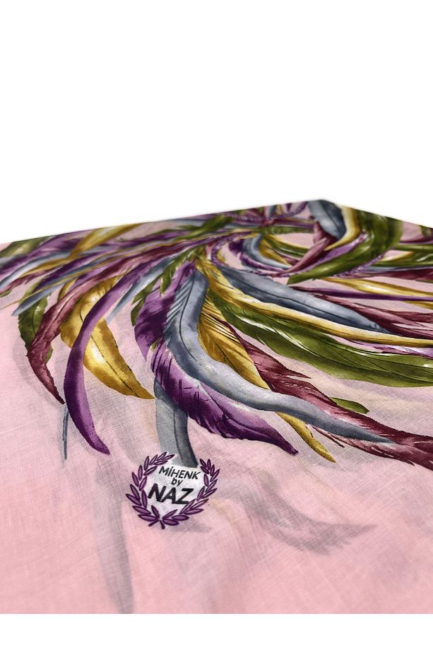 Kenarları Oyalı 7'li Set Pamuklu Yazma 100x100cm Eşarp Toptan Dağıtmalık - 2