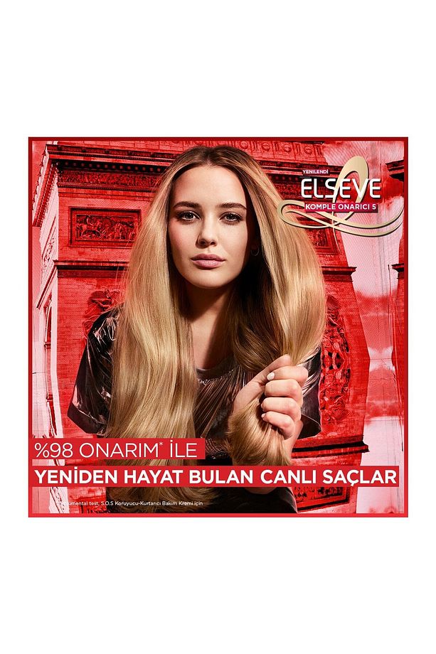 L'Oréal Paris Elseve Komple Onarıcı 5 Yapılandırıcı Bakım Şampuanı 2'si 1 Arada 450 ml 4 Adet - 3