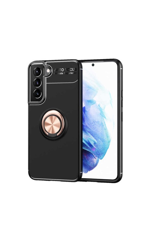 Case for Samsung Galaxy S22 Plus Tpu Silicone with Ring and Magnetic Car Holder