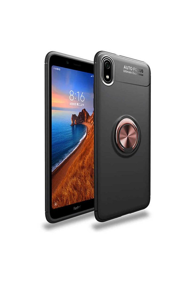 Xiaomi Redmi 7A Case Tpu Silicone with Ring and Magnetic Car Holder