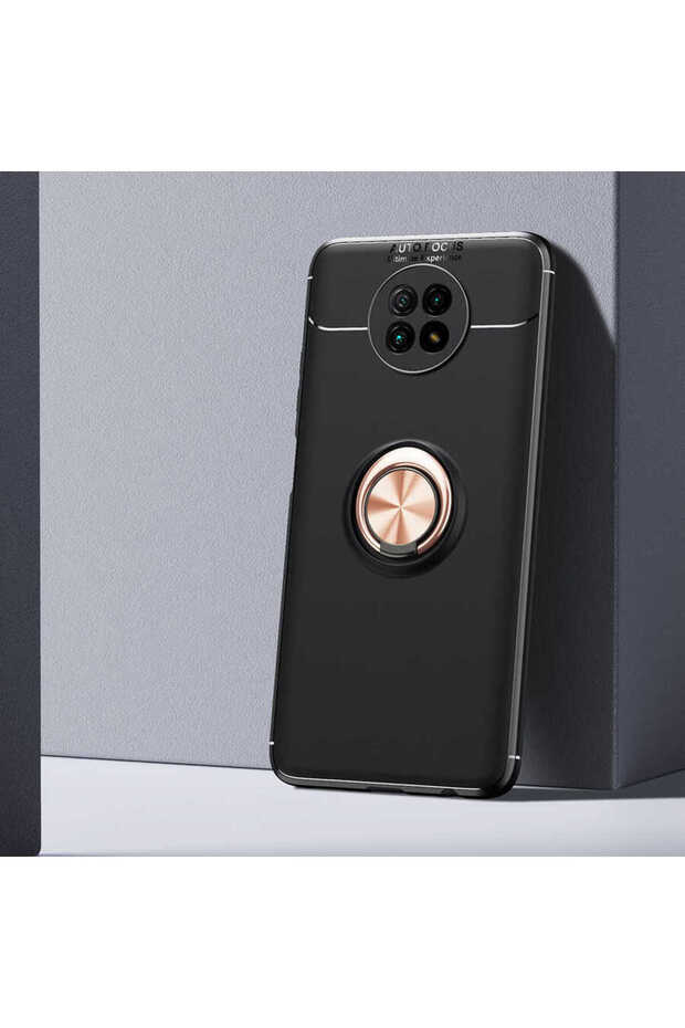 Xiaomi Redmi Note 9 5g Case Tpu Silicone with Ring and Magnetic Car Holder