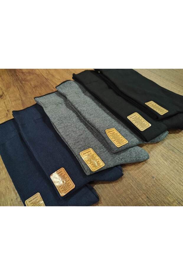 Men's 6 Pairs Bamboo Socks Medium Thick Seamless Toe Comfortable Elastic