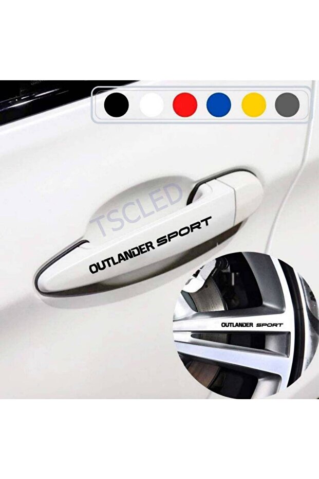 Door Handle and Rim Sticker lettering 296 for Outer