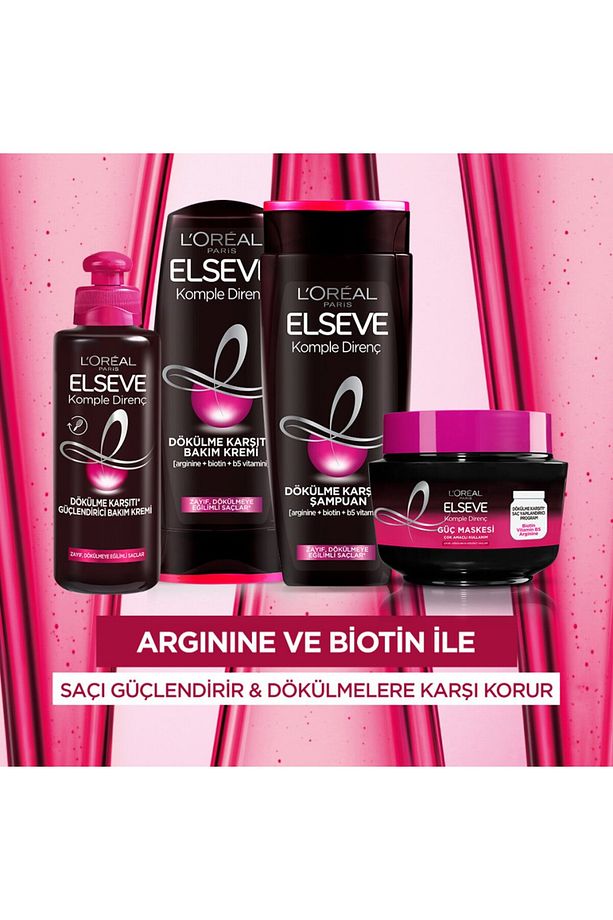 L'Oréal Paris Elseve Arginine Direnç Dökülme Karşıtı Şampuan 450 ml 3 Adet - 4