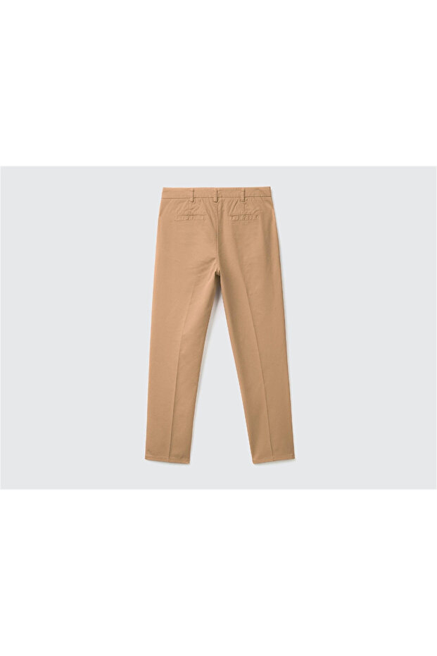 Kadın Elastanlı Basic Chino Pantolon - 5