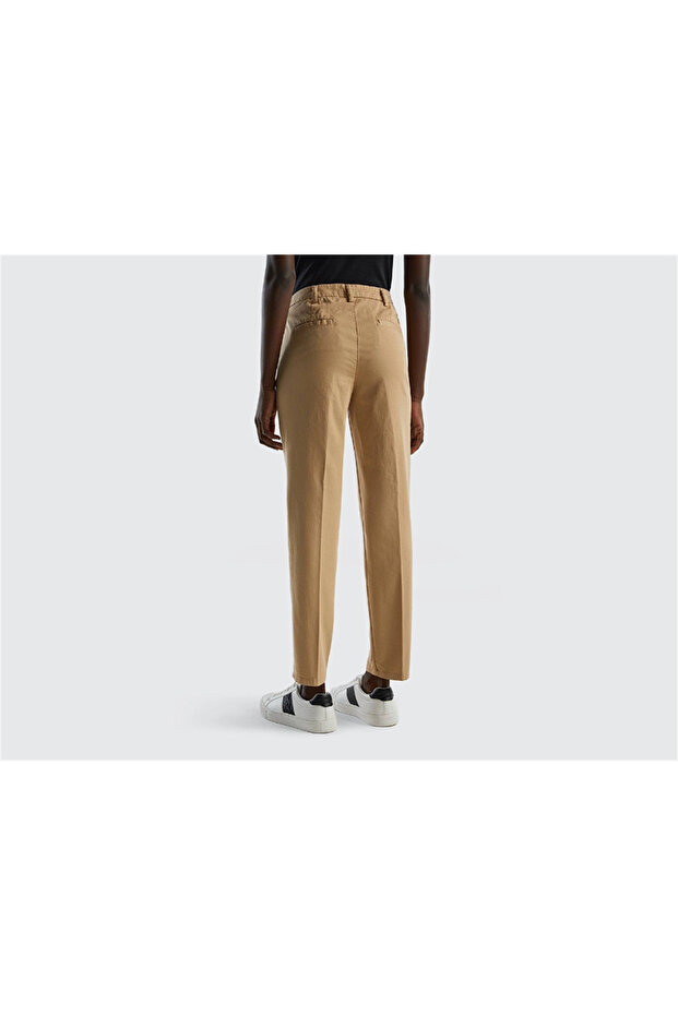 Kadın Elastanlı Basic Chino Pantolon - 3