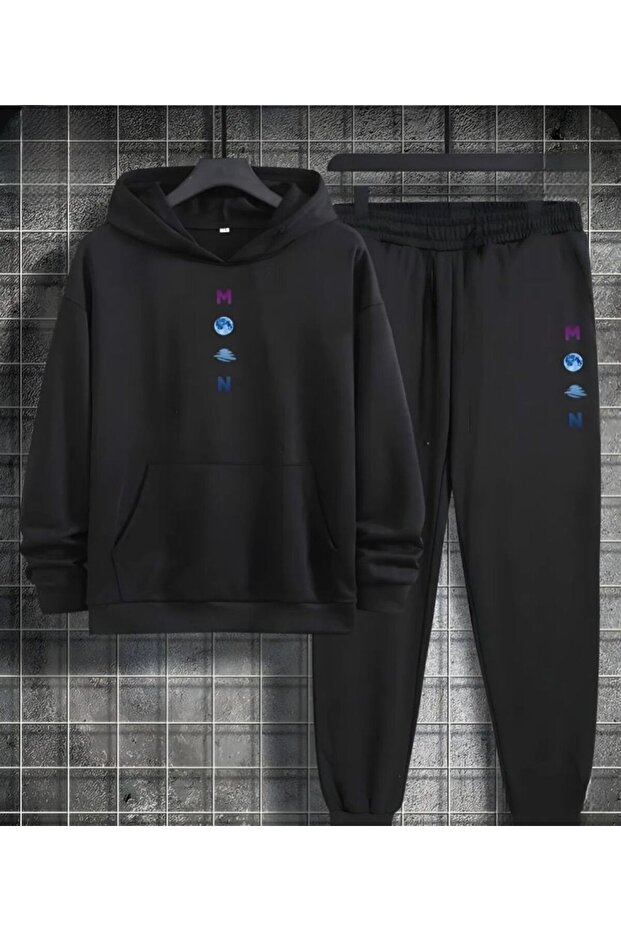 MOON printed hooded children's tracksuit