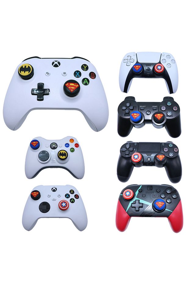 Batman Ps3-ps4-ps5 -xbox 360-xbox S-xbox X Uyumlu Analog Koruyucu-2 Adet - 2