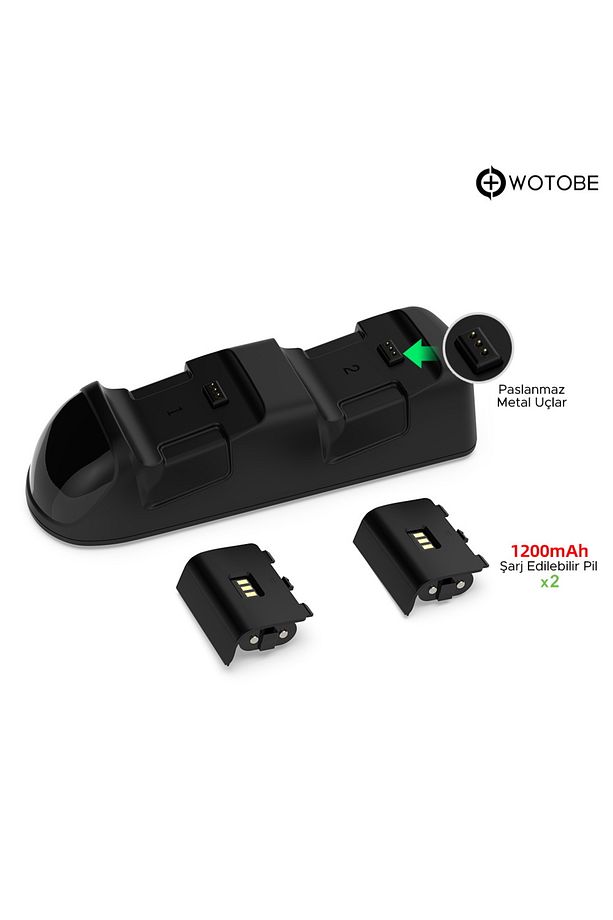 Led Göstergeli Xbox One/series S/x Uyumlu Şarj Istasyonu Ve Şarj Edilebilir Pil Set - 3