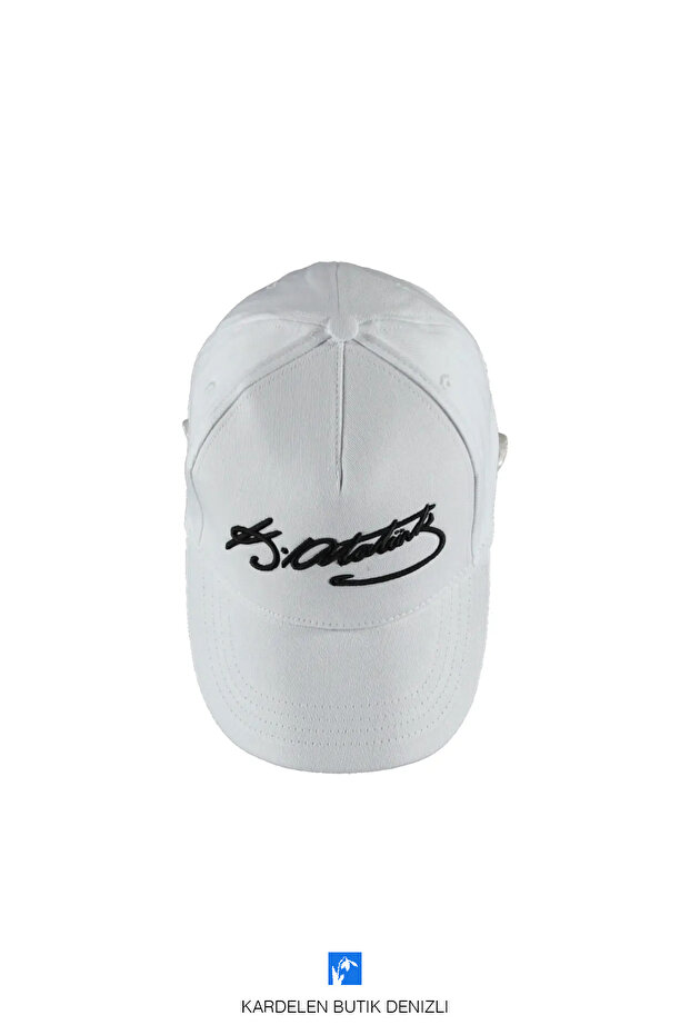 Ataturk Embroidered Hat (white)