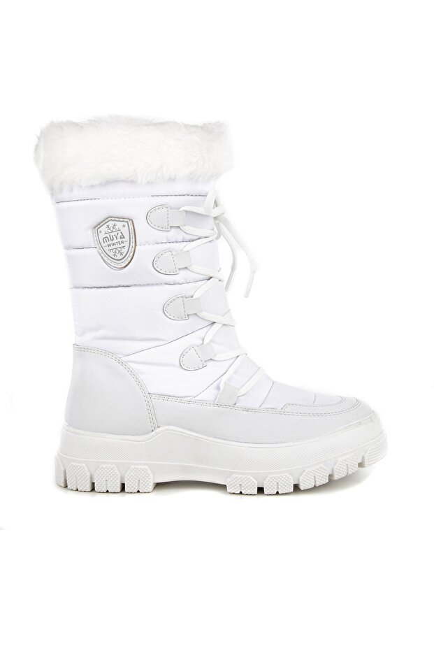 Fermuarlı Kadın Kar Botu - 4