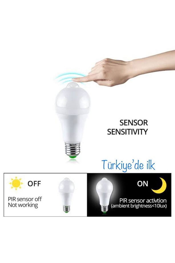 Hareket Sensörlü Led Ampul - 2
