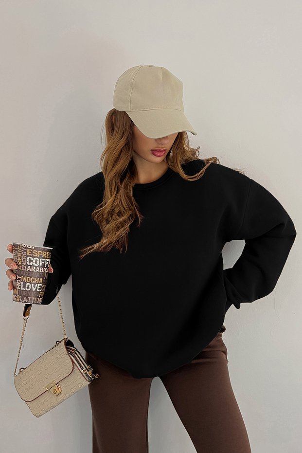 Oversize New Season Wide Thick Cotton (3 Thread) Sweatshirt