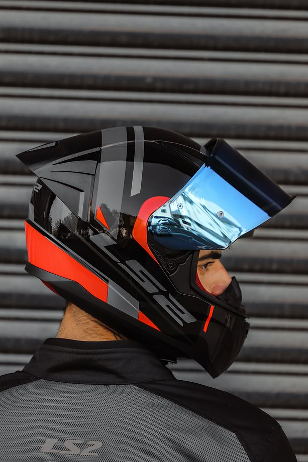 Rapıd 2 Race Chos Siyah Kırmızı Kask - 8