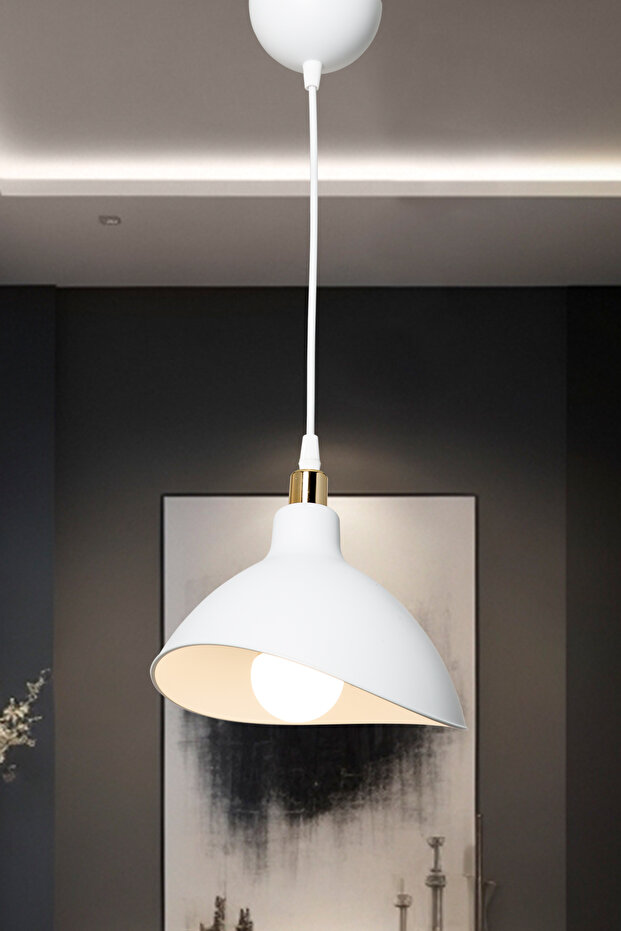 Metrik Beyaz Sarkıt Avize - 2