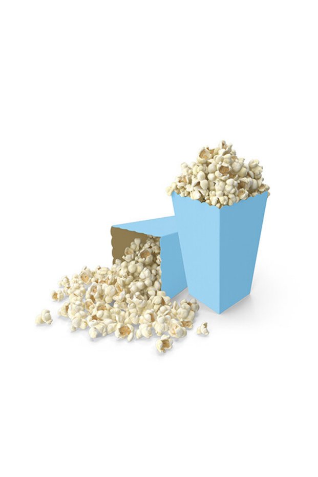Mavi Popcorn Mısır Cips Kutusu 8 Adet