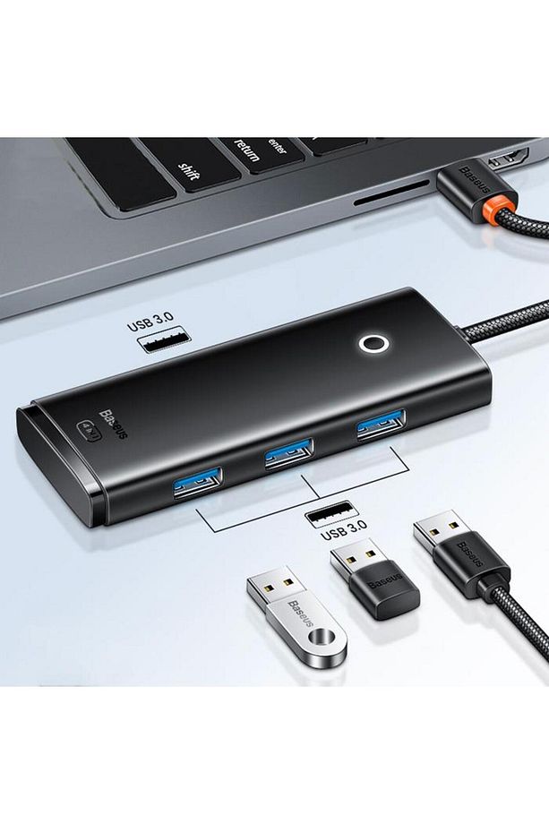 0.25cm 5gbps Veri Aktarım 4 Portlu Type-c To Usb 3.0 Dönüştürücü Çevirici Hub Tak Çalıştır - 2