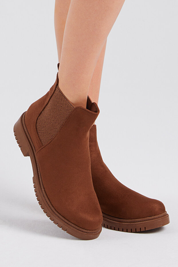 Damskie brązowe, zamszowe, elastyczne i wygodne buty typu Mold - 5