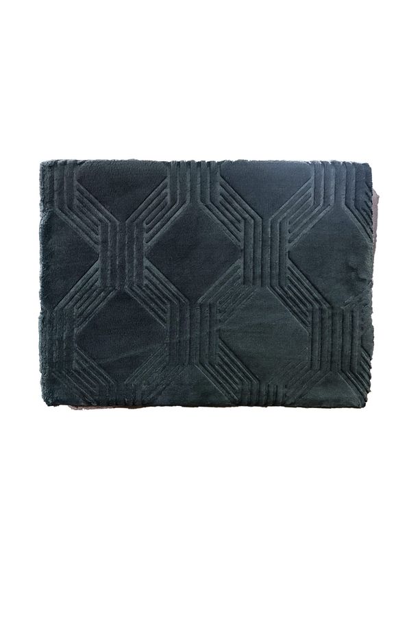 Trendy Art Deco Tek Kişilik Battaniye Haki 155x220 - 2