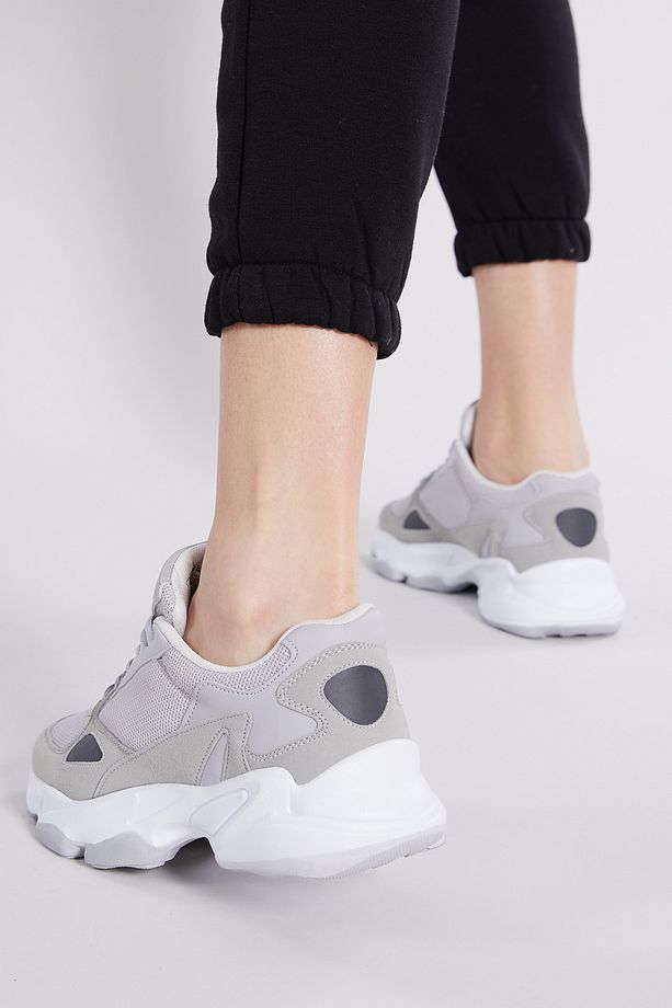 Unisex Gri Spor Ayakkabı Zhr - 4