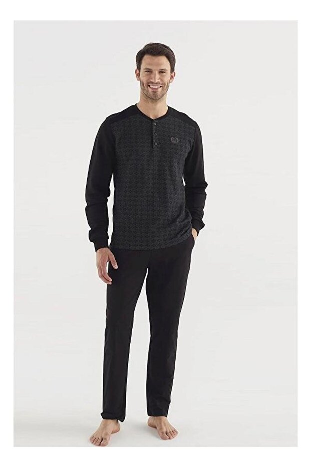 3756 طقم بيجامة رجالي - 1