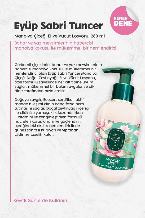 Manolya Çiçeği El Ve Vücut Losyonu 280 ml - 2