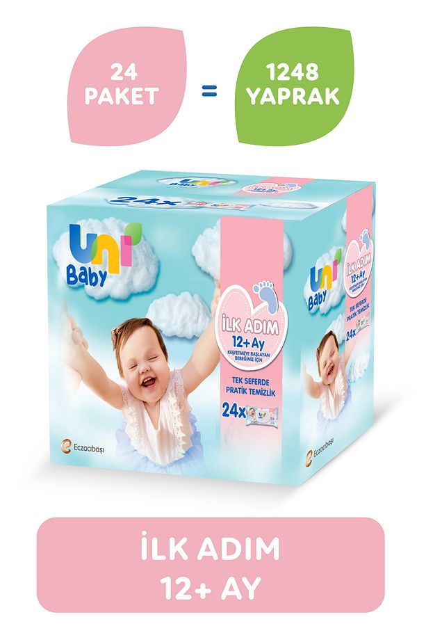 Avantaj Seti Ilk Adım 24'lü Islak Mendil Bebek Çamaşır Yumuşatıcısı 1500 ml - 2
