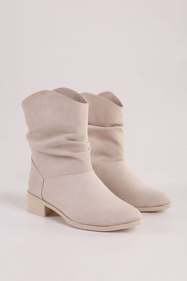 ARCHİE BEJ SÜET KÖRÜKLÜ BOT - 4