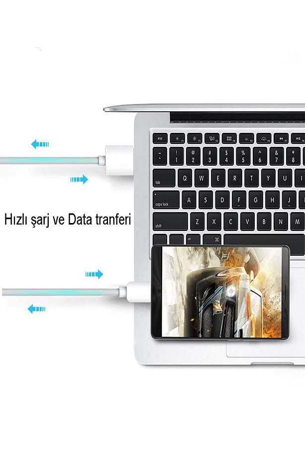 Type-c 6 Amper Hızlı Şarj ve Data Kablosu 1 Metre - 5