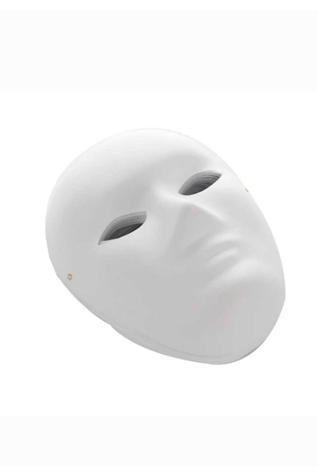 (2 PCS) Work Training Cardboard Paintable Mask White, 25 x 20.6 x 5 cm