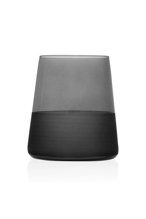 Matte 6'lı Bardak Seti - Siyah - 380 ml - 3