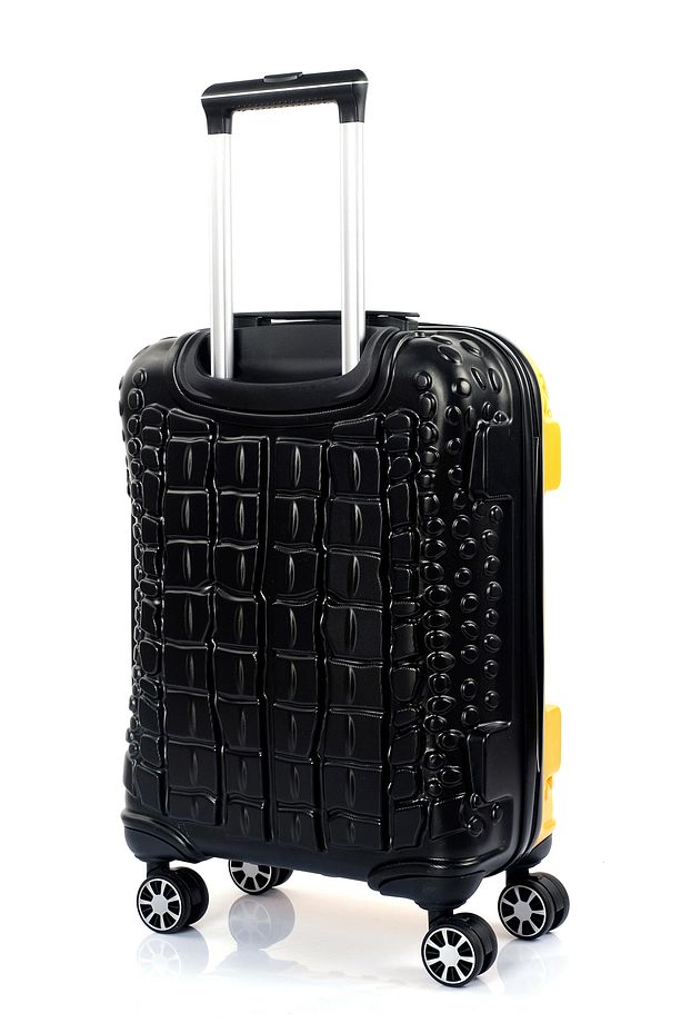 Sarı-siyah 5201 Crocodıle Abs Büyük Boy Valiz - 3