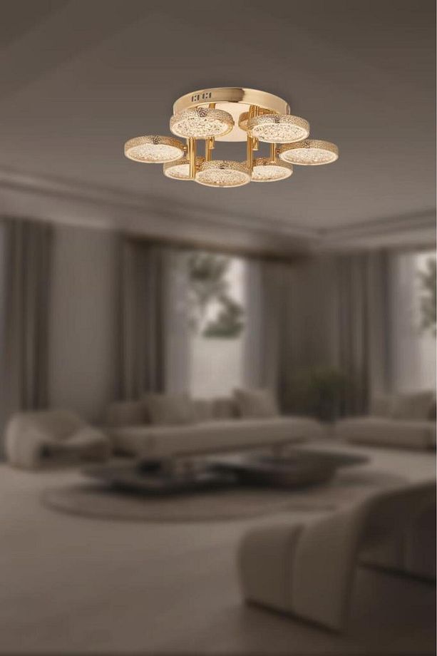 1207-7 GD 7 li Sarı Led Avize - 1