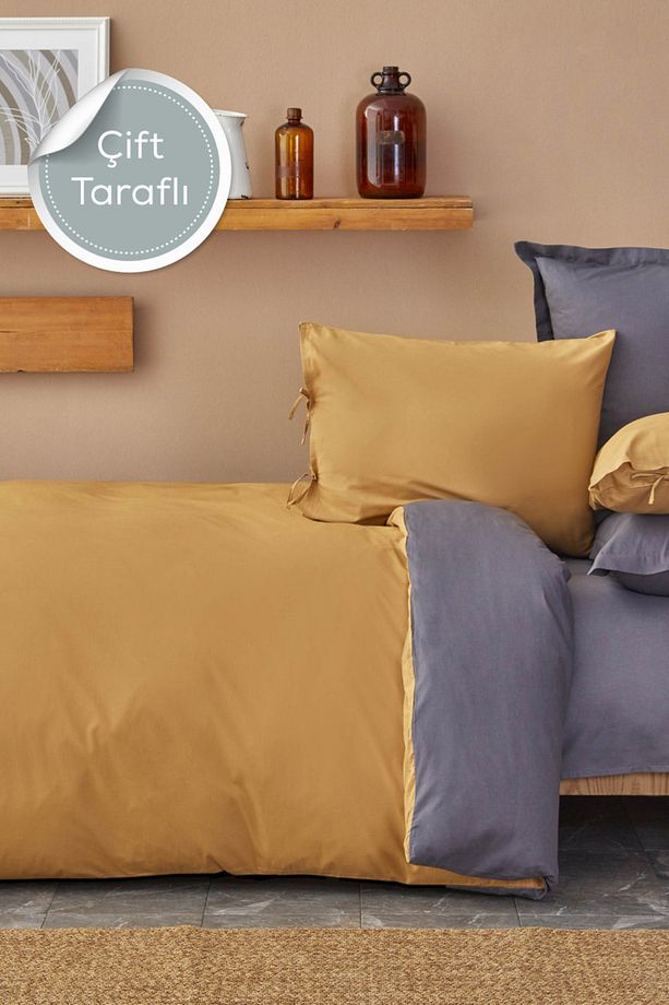 Home Hardal Çift Taraflı Tek Kişilik Nevresim Takımı PP - 1