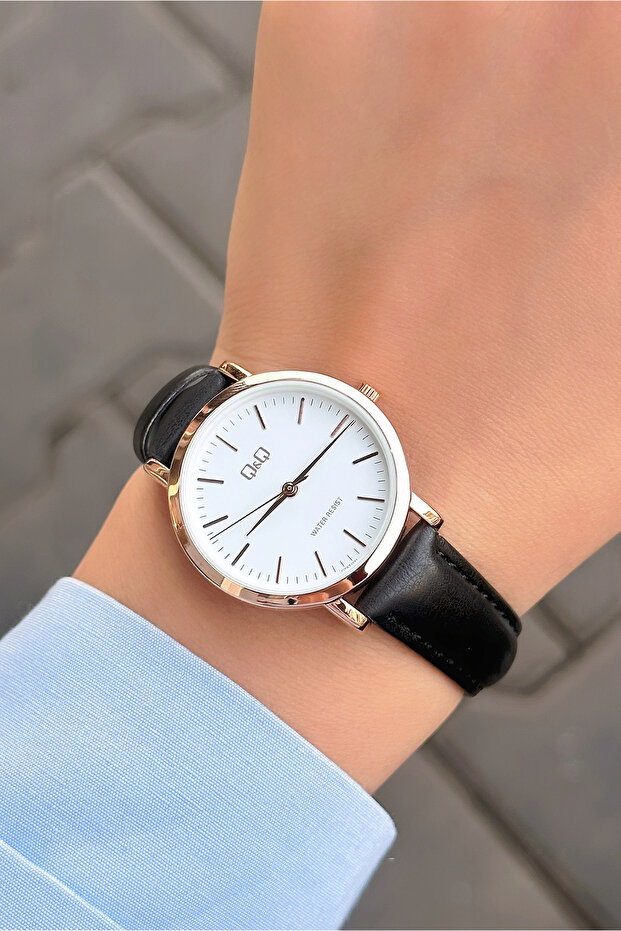 3 ATM Waterproof Leather Band Women's Wristwatch