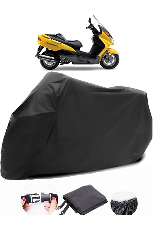 Suzuki Burgman UH 150 Black Motorcycle Tarpaulin Waterproof Durable Fabric