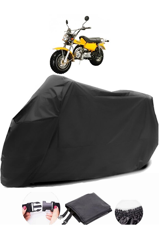 Skyteam TRex 125 Black Motorcycle Tarpaulin Waterproof Durable Fabric