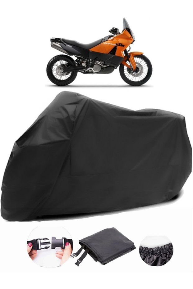 KTM 990 Adventure Black Motorcycle Tarpaulin Waterproof Durable Fabric