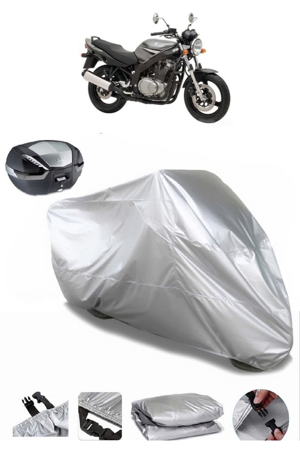 Suzuki GS 500 Rear Bag Compatible Motorcycle Tarpaulin Luxury Quality Thick