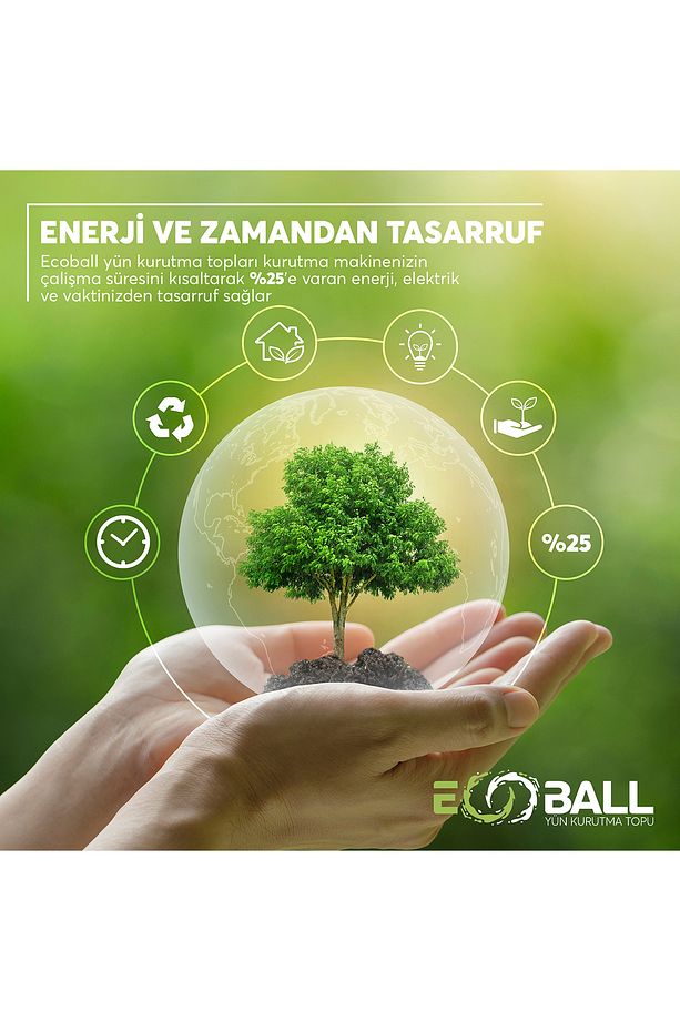 Ecoball 5 Adet Tüy Toplama Ve Yün Kurutma Topları Çamaşır Kurutma Makinesi Kurutma Topu - 4