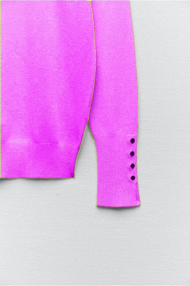 Basıc Balıkçı Yaka Triko Kazak-LİLA - 3