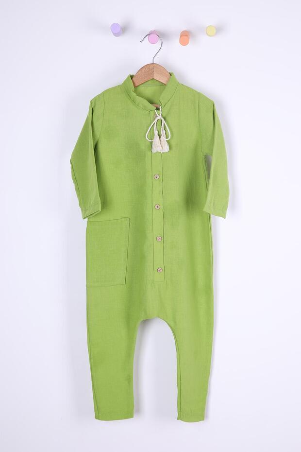 Girl's Boy's Casual Linen Jumpsuit 1632