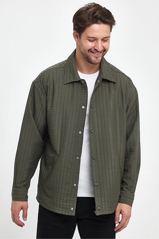 سترة مبطنة كبيرة الحجم - 5