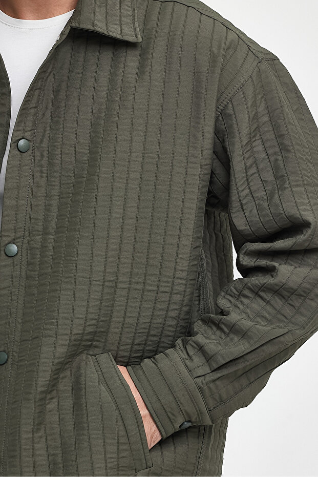 سترة مبطنة كبيرة الحجم - 8