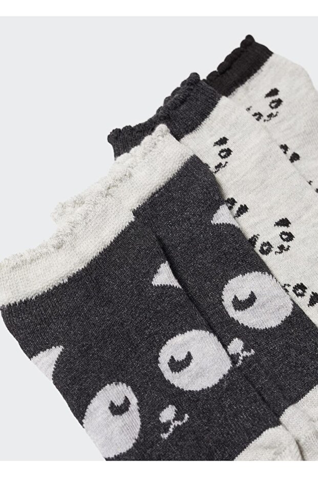 2'li Desenli Çorap - 2