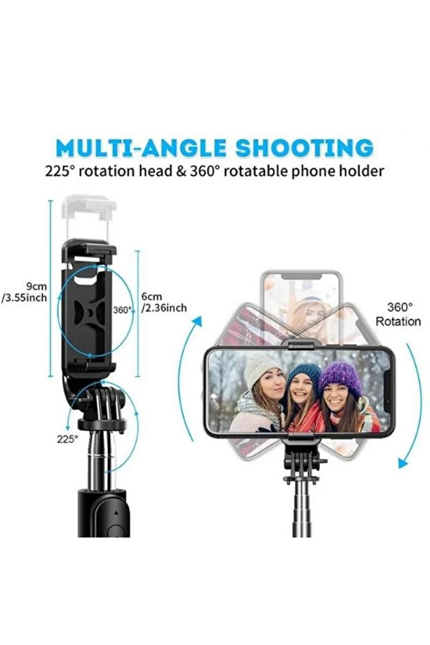 Bsf-02 Bluetooth Selfie Tripot - 2