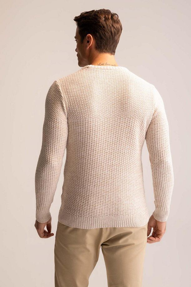 Regular Fit Bisiklet Yaka Triko Kazak R1175az22wn - 5