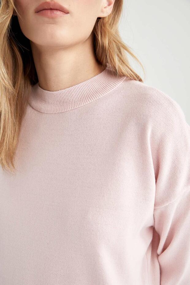 Regular Fit Half Turtleneck Tunic - 6