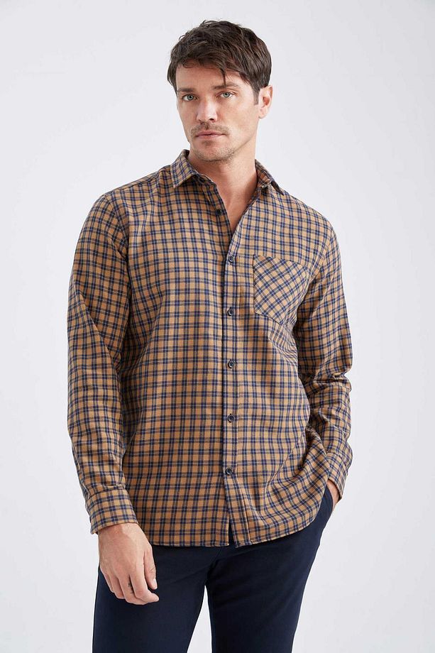 Regular Fit Flanel Uzun Kollu Gömlek Y4183az22wn - 4